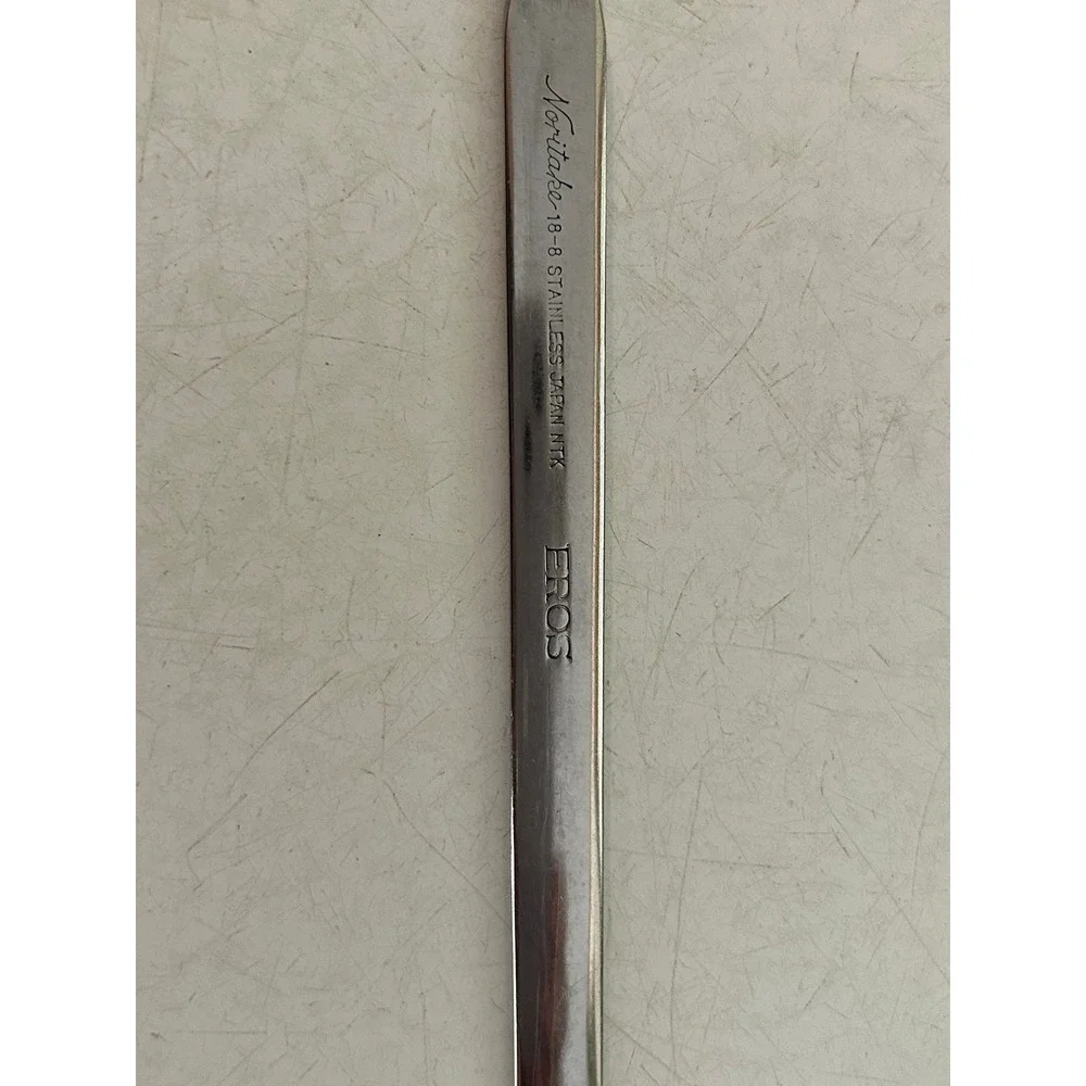 Vintage MCM Noritake Stainless EROS Flatware, 1‎ Iced Teaspoon, Eros, Japan NTK